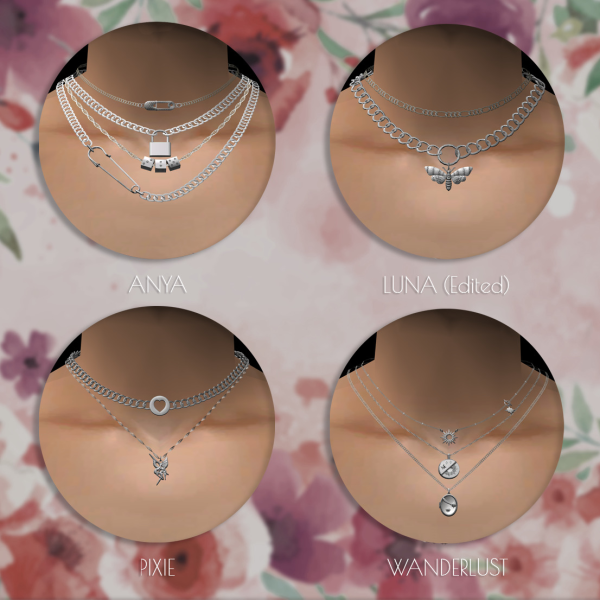 Four new 4t2 Simpliciatys necklaces by simsfinds - The Sims 2 Custom Content