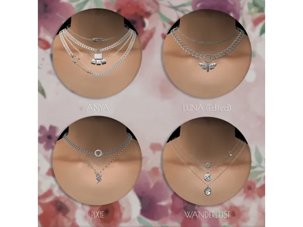 Four new 4t2 Simpliciatys necklaces - The Sims 2 Custom Content