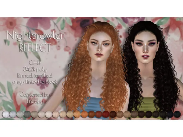 4t2 Nightcrawler Reflect Hair - The Sims 2 Custom Content