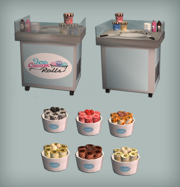 Ice Cream Roll Machine Functional for by simsfinds - The Sims 2 Custom Content