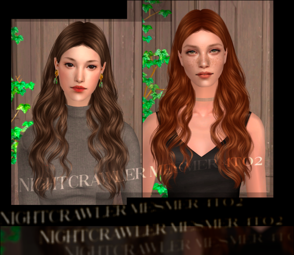Nightcrawler's Mesmer hair 4to2 by simsfinds - The Sims 2 Custom Content