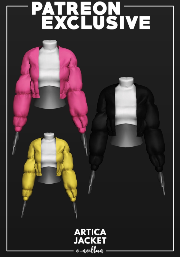 Artica Jacket by simsfinds - The Sims 2 Custom Content