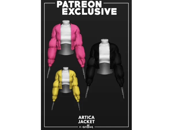Artica Jacket - The Sims 2 Custom Content