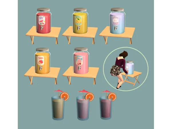 Juice Dispenser Functional for - The Sims 2 Custom Content