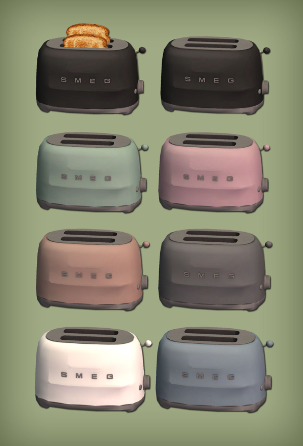 Smeg Toaster Functional by simsfinds - The Sims 2 Custom Content