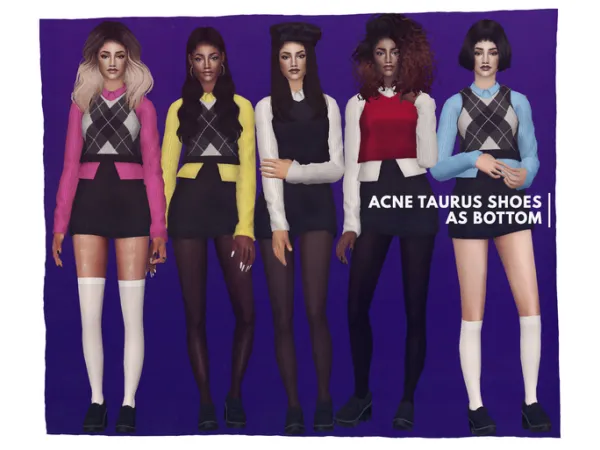 Shoes 3 (as bottom) - The Sims 2 Custom Content