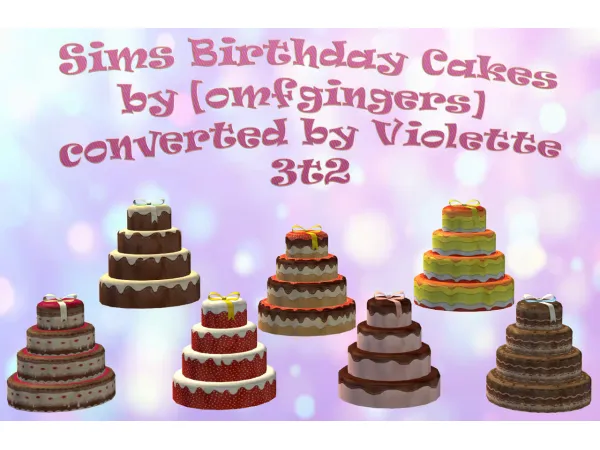 Cake Decor - The Sims 2 Custom Content