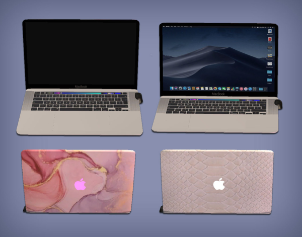 Macbook 2020 Functional for by simsfinds - The Sims 2 Custom Content
