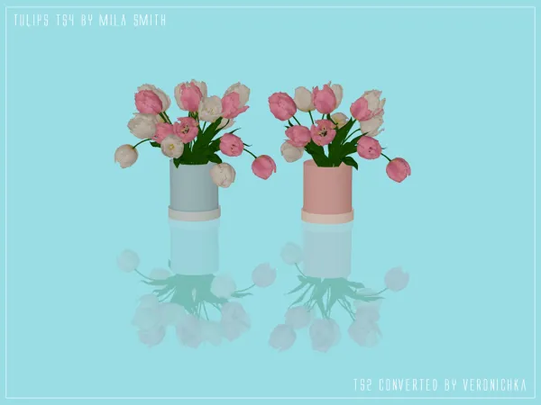 Rose Bear Tulips - The Sims 2 Custom Content