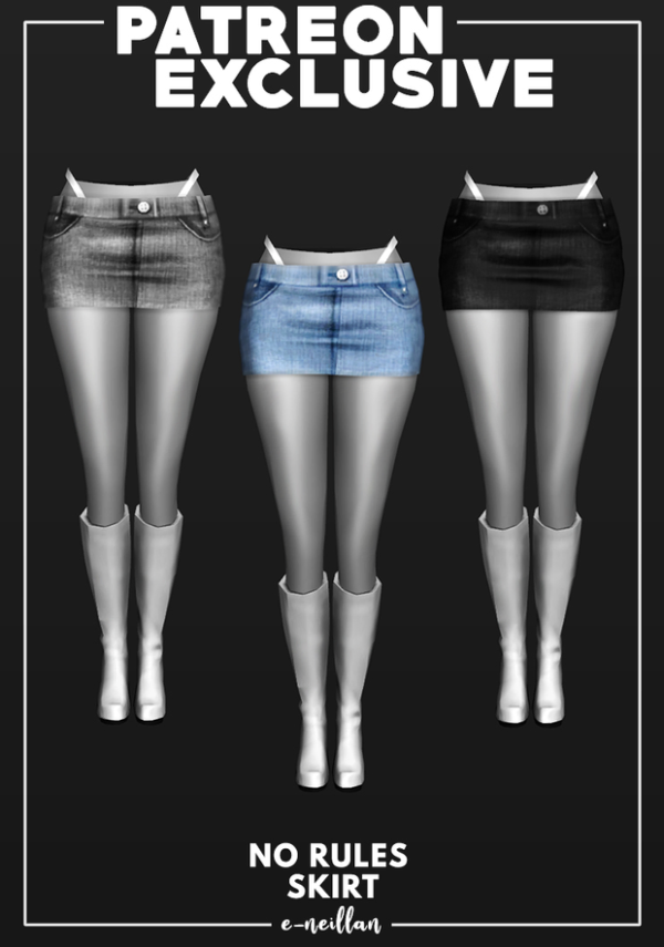 No Rules Skirt by simsfinds - The Sims 2 Custom Content