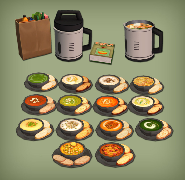 Soup Maker Functional for by simsfinds - The Sims 2 Custom Content