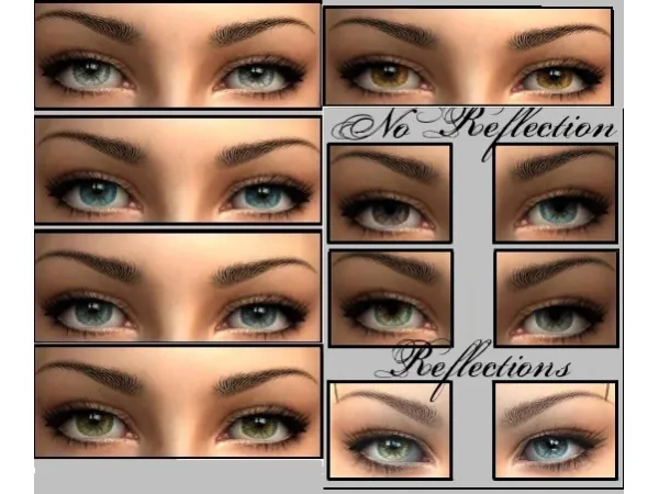 Anva's Guarded Eyes Default Replacement Set - The Sims 2 Custom Content