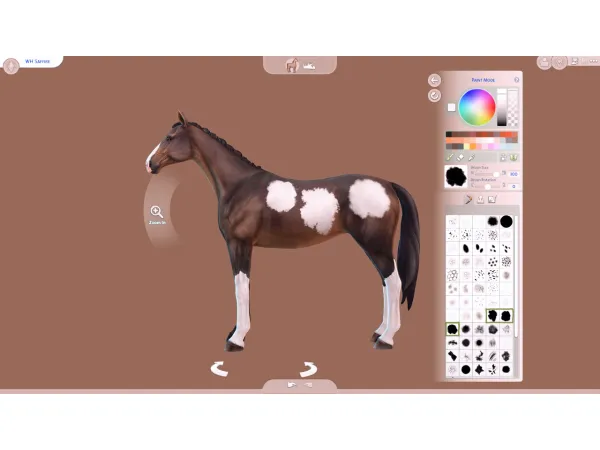 Maxis Match Pinto Brush Set - The Sims 4 Custom Content