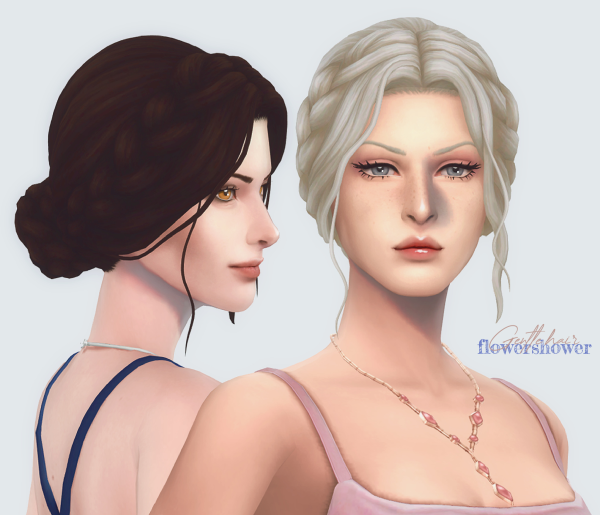 Maxis Match Gentle Hair by simsfinds - The Sims 4 Custom Content