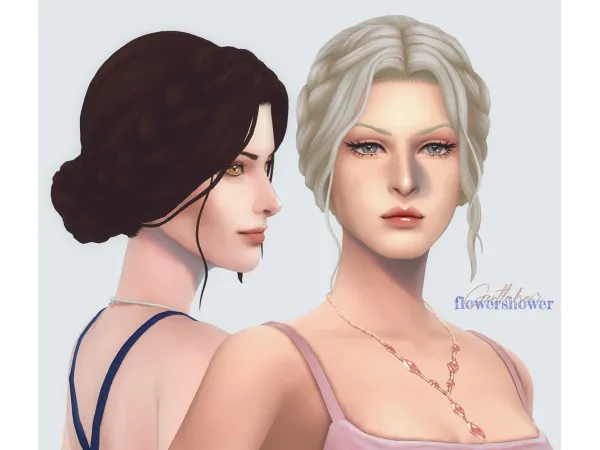 Maxis Match Gentle Hair - The Sims 4 Custom Content