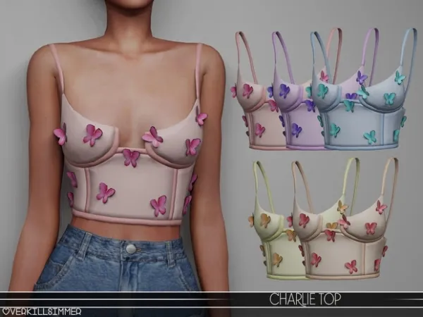 Alpha Charlie top - The Sims 4 Custom Content