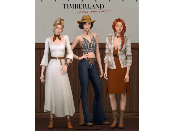 Maxis Match Timberland ( 7 items ) by HuiEn - The Sims 4 Custom Content