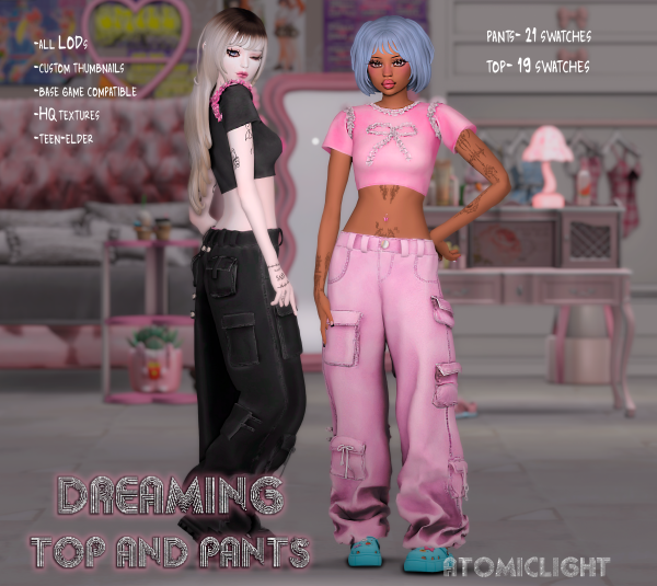 Alpha Dreaming ᚼ( ᵕ ᵕ )ᚼ by Atomiclight - The Sims 4 Custom Content