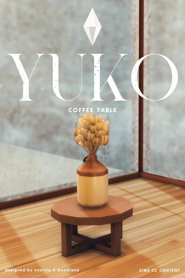 Maxis Match YUKO COFFEE TABLE by simsfinds - The Sims 4 Custom Content