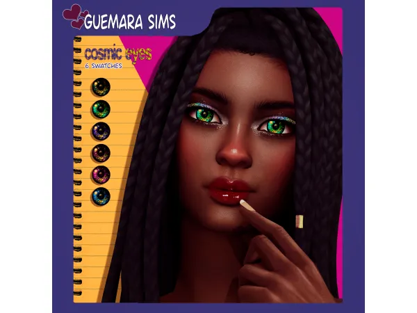 Mix Cosmic eyes (Public now) by Guemara - The Sims 4 Custom Content
