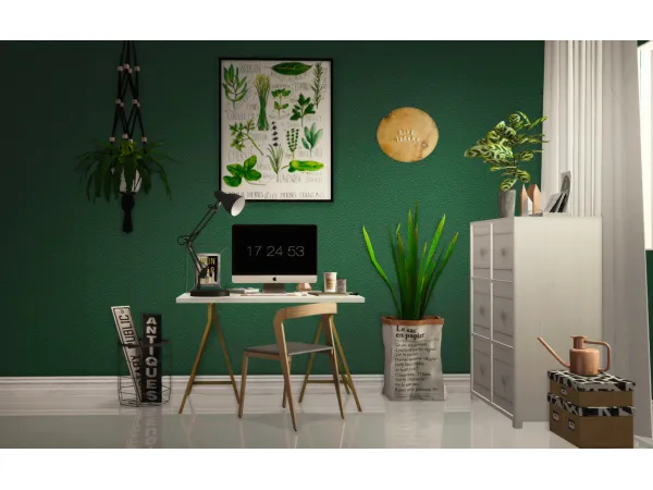 [CHaze] July 2017 Desk Set - The Sims 2 Custom Content