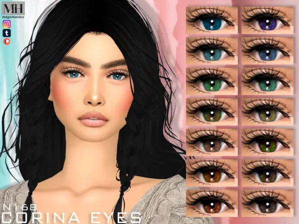 Alpha Corina Eyes N168 - The Sims 4 Custom Content