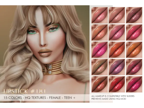 Alpha BUTTERFLY WINGS MAKEUP SET by Jul_Haos - The Sims 4 Custom Content