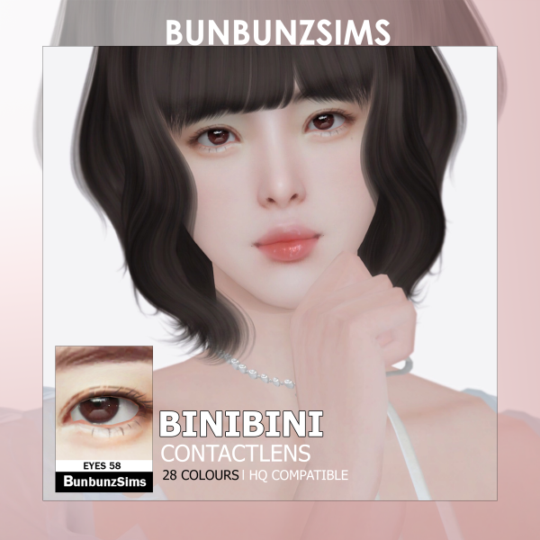 Alpha BINIBINI eyes 28 colours by simsfinds - The Sims 4 Custom Content