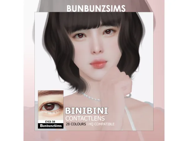 Alpha BINIBINI eyes 28 colours by BunbunzSims - The Sims 4 Custom Content