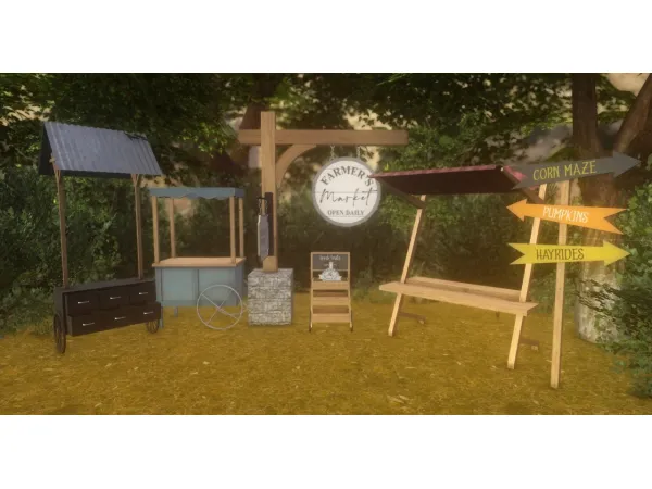 4t2 KHD Market Set - The Sims 2 Custom Content