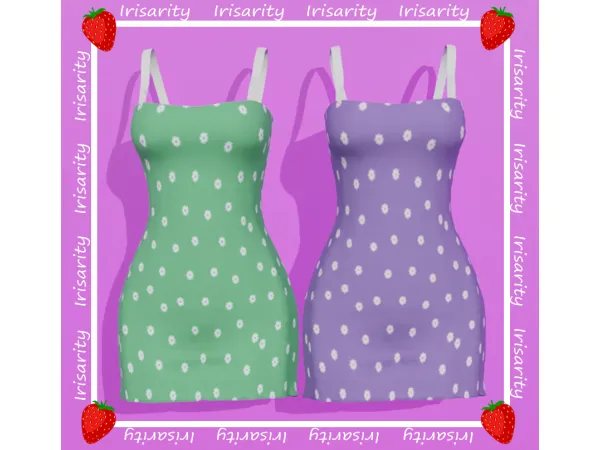 Alpha Eliana Dress by Irisarity - The Sims 4 Custom Content