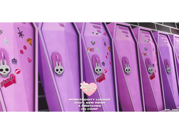 Maxis Match cuupid corp monstrosity locker by missme12 - The Sims 4 Custom Content
