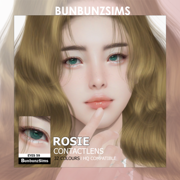 Alpha Rosie eyes 32 colours by simsfinds - The Sims 4 Custom Content