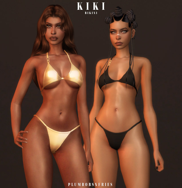 Alpha KIKI bikini by simsfinds - The Sims 4 Custom Content