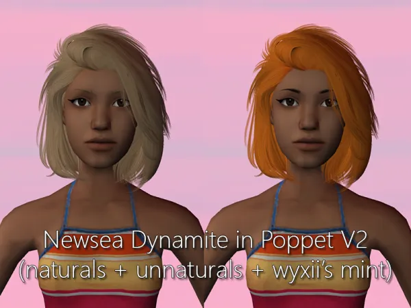 Newsea Dynamite in Poppet V2 unnaturals - The Sims 2 Custom Content