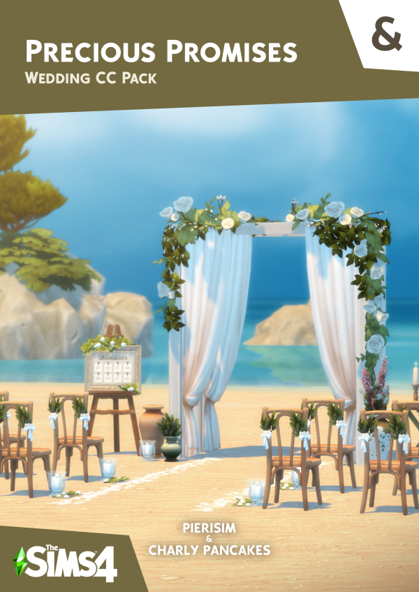 Maxis Match precious promises collab with pierisim download by simsfinds - The Sims 4 Custom Content
