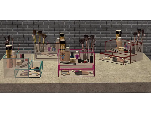 iolanta missis moore 4t2 pqSim4 Cosmetics Organizer edit recolors - The Sims 2 Custom Content