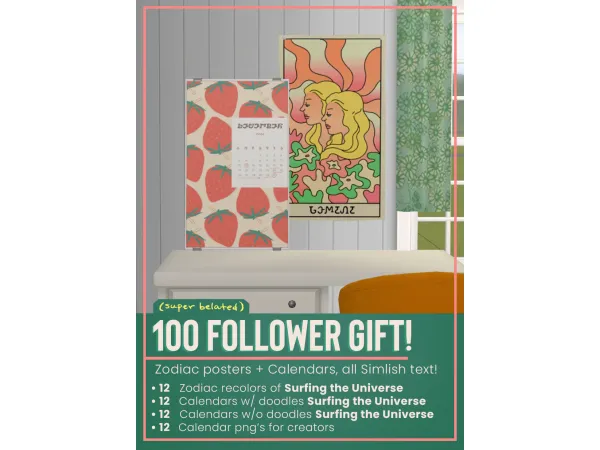Folder 100 Follower Gift - The Sims 2 Custom Content