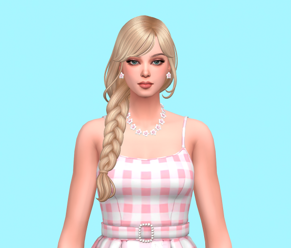 Maxis Match BARBIE Pink Escape without bow by simsfinds - The Sims 4 Custom Content