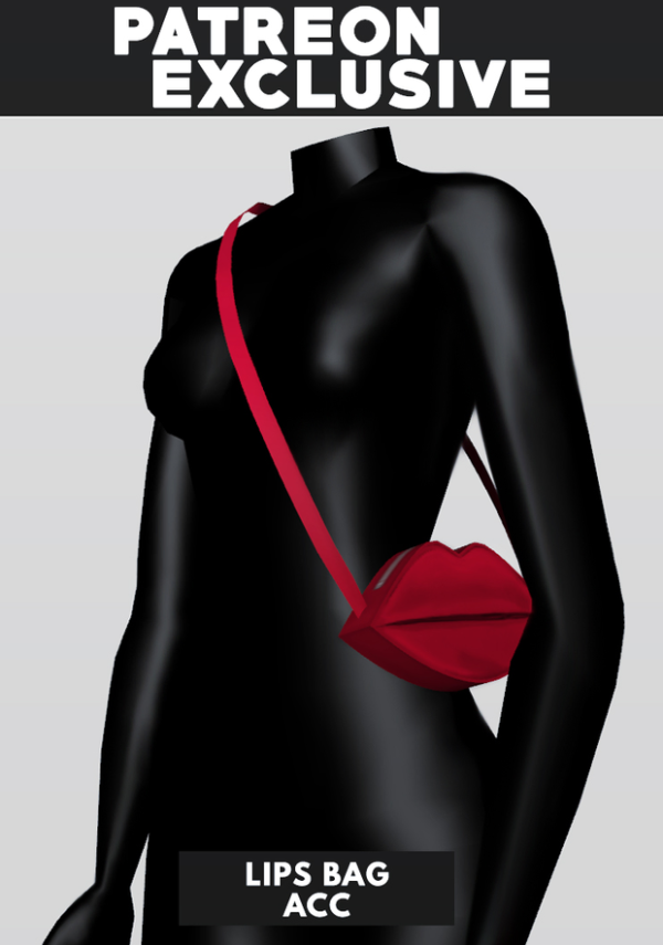 Lips Bag by simsfinds - The Sims 2 Custom Content