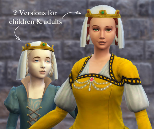 Maxis Match A Few Medieval Hairs by simsfinds - The Sims 4 Custom Content