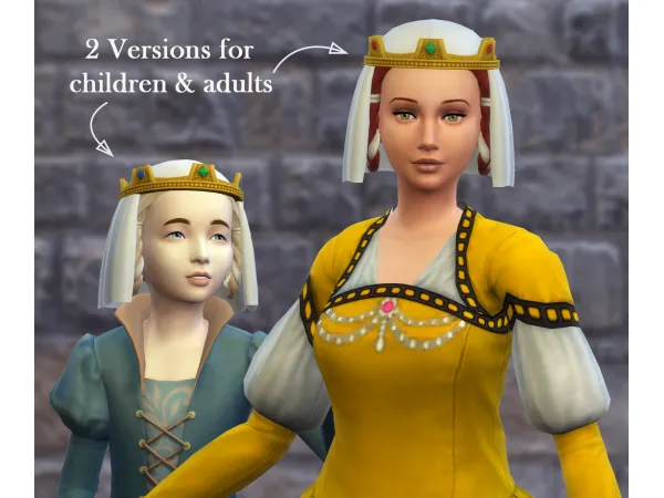 Maxis Match A Few Medieval Hairs by Melancholy Maiden - The Sims 4 Custom Content