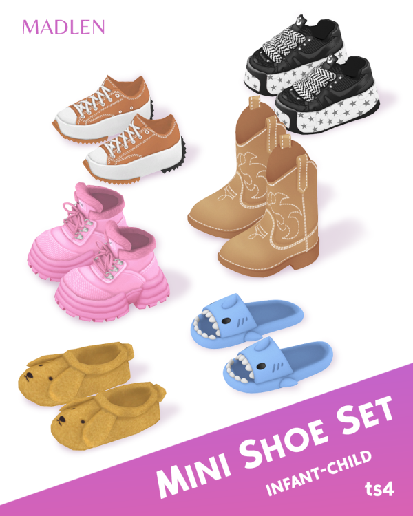 Maxis Match kids shoe set by madlensims - The Sims 4 Custom Content