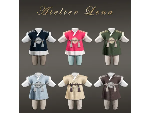 Alpha [Atelier Lena] Infant Cheol lik Hanbok by Atelier Lena - The Sims 4 Custom Content