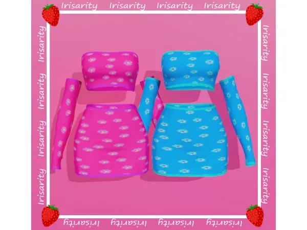 Alpha Iris Set by Irisarity - The Sims 4 Custom Content