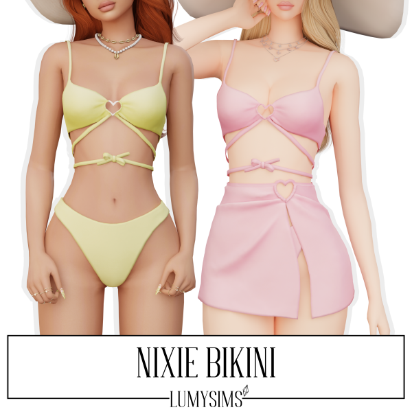 Alpha NIXIE BIKINI by simsfinds - The Sims 4 Custom Content