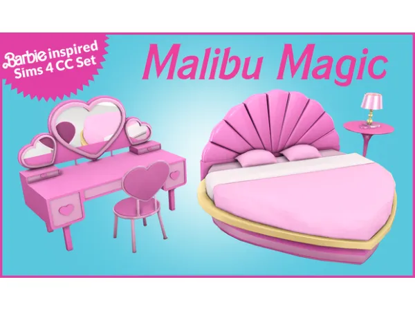 Alpha Malibu Magic A Barbie Inspired Sims 4 Set by KateEmerald - The Sims 4 Custom Content