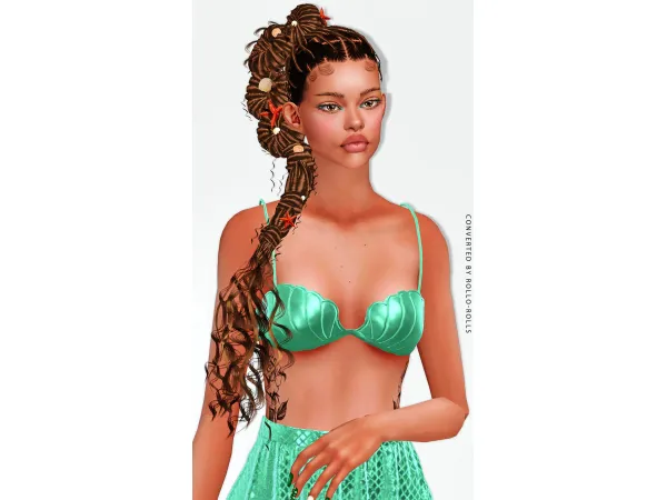 Aurum Reef Hairstyle Accessory 4t3 - The Sims 3 Custom Content