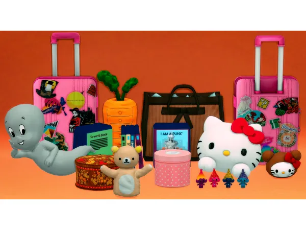 Mix CLUTTER Princess (11 ITEMS) by simsfinds - The Sims 4 Custom Content