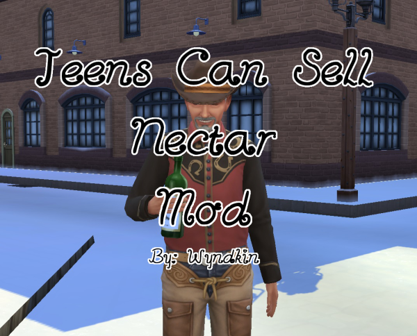 Maxis Match Teens Can Sell Nectar Mod by simsfinds - The Sims 4 Custom Content